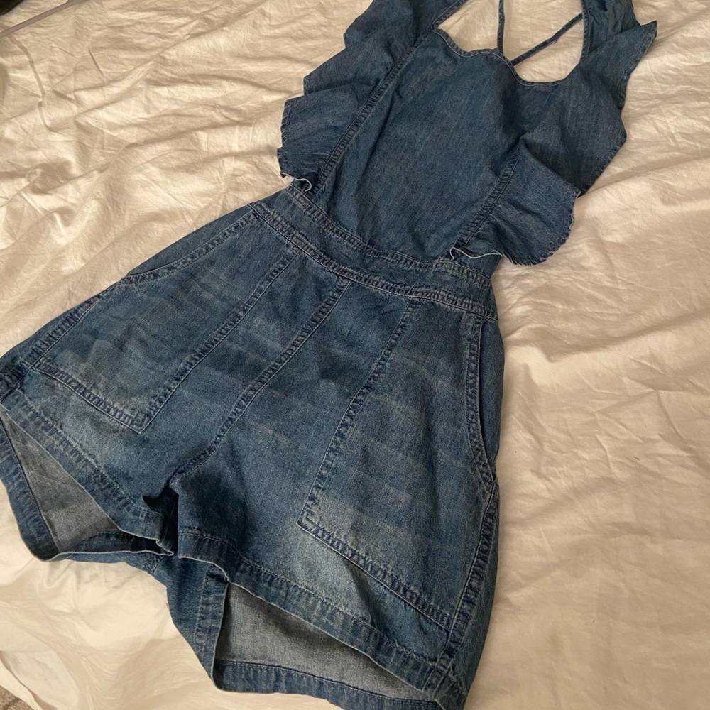 Denim romper